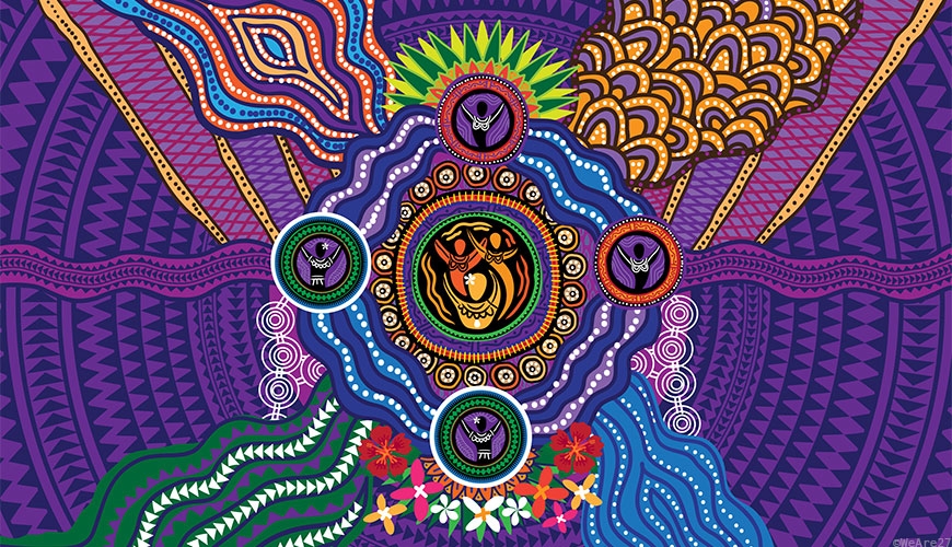 Aboriginal women and girls, Artwork by WeAre27