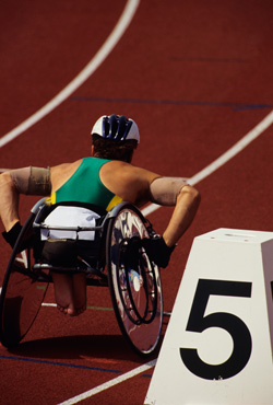 Wheelchair athlete