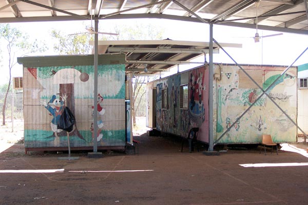 School education buildings and recreation area at Curtin soon to be reopened, June 2002. 