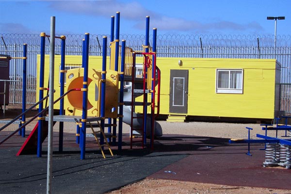 Playground equipment at Woomera, June 2002.