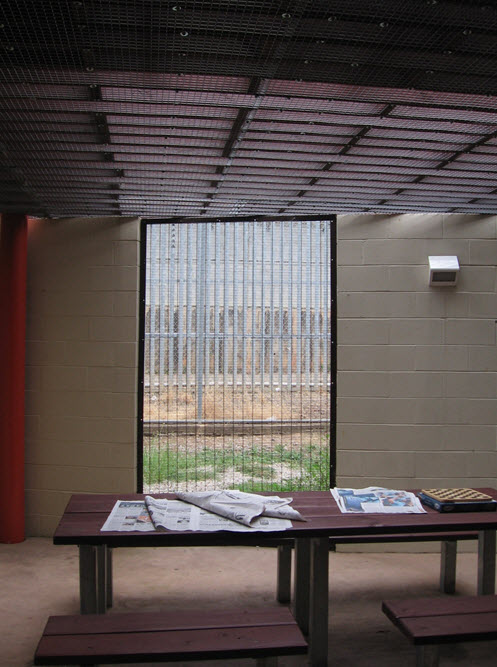 Enclosed courtyard, Blaxland compound, Villawood IDC