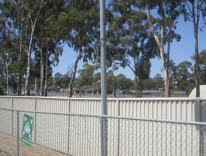 View from inside Sydney IRH (looking out to Villawood IDC)