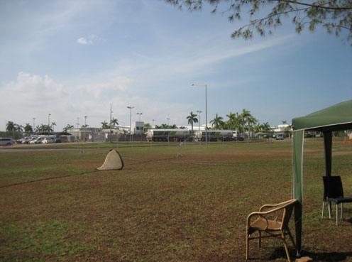 Rear oval area, Airport Lodge