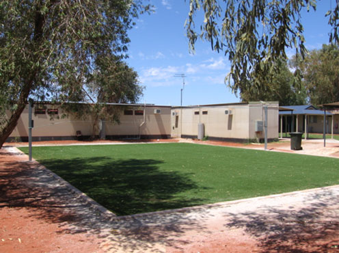 Volleyball court, Leonora immigration detention facility