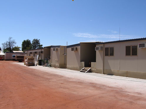 DIAC and Serco offices (outside fence of Leonora immigration detention facility) 