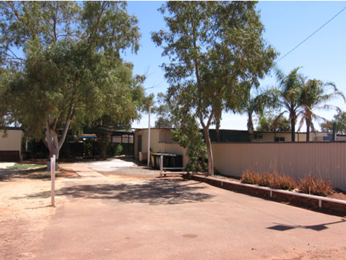 Walkway from car park into Leonora immigration detention facility