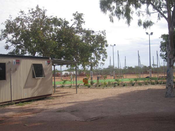 Refurbished turf volleyball court, Curtin IDC