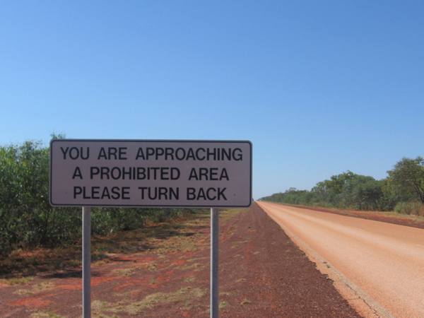 Approaching Curtin IDC on the Curtin Royal Australian Air Force base