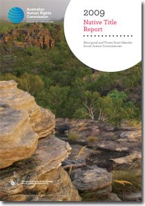 Native Title Report 2009 Cover