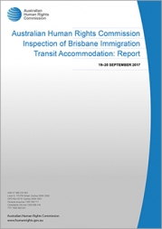 Brisbane Immigration Transit Accommodation: Report (2018) cover