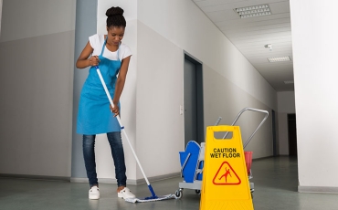 Cleaner mopping