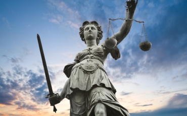 Statue scales of justice