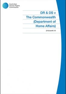 Cover of DR & DS v The Commonwealth