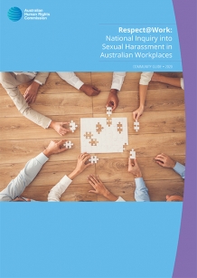 Respect@Work community Guide - cover image of workers hands assembling a jigsaw