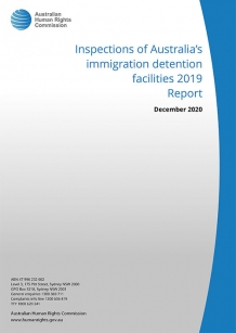 Cover of the Inspections of Australia's immigration detention facilities (2019)
