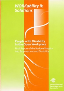 WORKability 2: solutions. People with disability in the open workplace. 