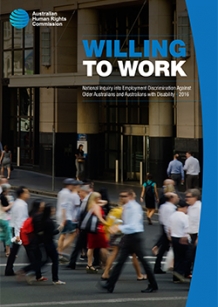 Willing to Work Report (2016) - cover image - people in street around workplaces
