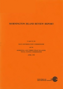 Cover of 1995 Mornington Island Report