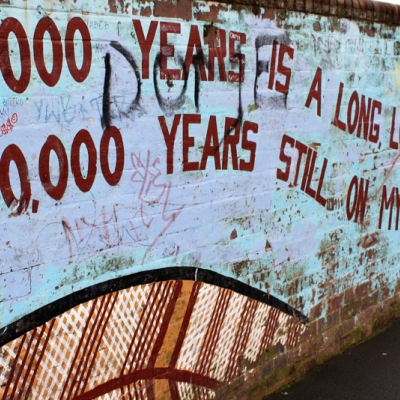 40,000 is a long time - mural at Redfern, NSW