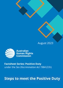 Thumbnail - Steps to meet the Positive Duty factsheet