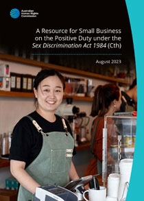 Cover page - A Resource for Small Business on the Positive Duty (2023)